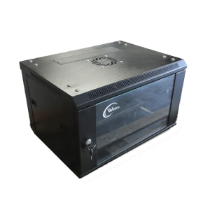 ARMARIO 09U 450X570 INT 19* AÇO PRETO