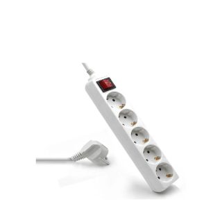 BLOCO DE TOMADAS EVENT 5 WAY 1,5M C/INT BRANCA