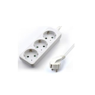 BLOCO DE TOMADAS EWENT 3 ENTRADAS 1,5M BRANCA