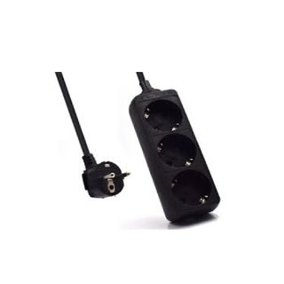 BLOCO DE TOMADAS EWENT 3 ENTRADAS 1,5M PRETO